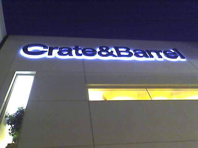 Shopping at Crate and Barrel