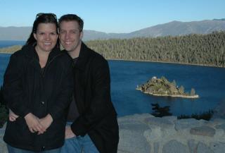 Cathy and me at Emerald Bay
