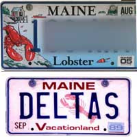 Maine license plates